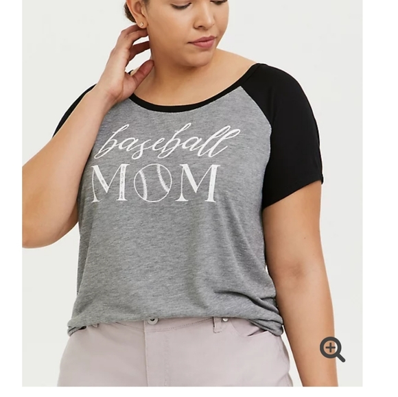 NWT Torrid "Baseball Mom" Classic Fit Tee - Picture 2 of 10